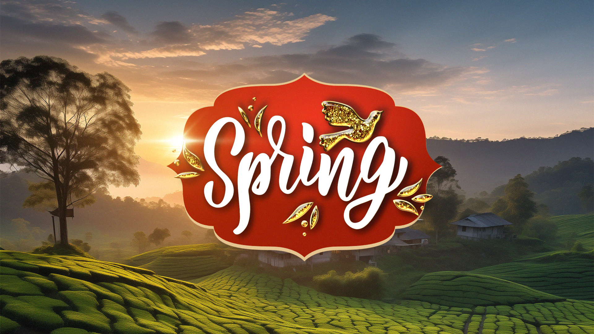 Слово "Spring" на английском означает "весна".